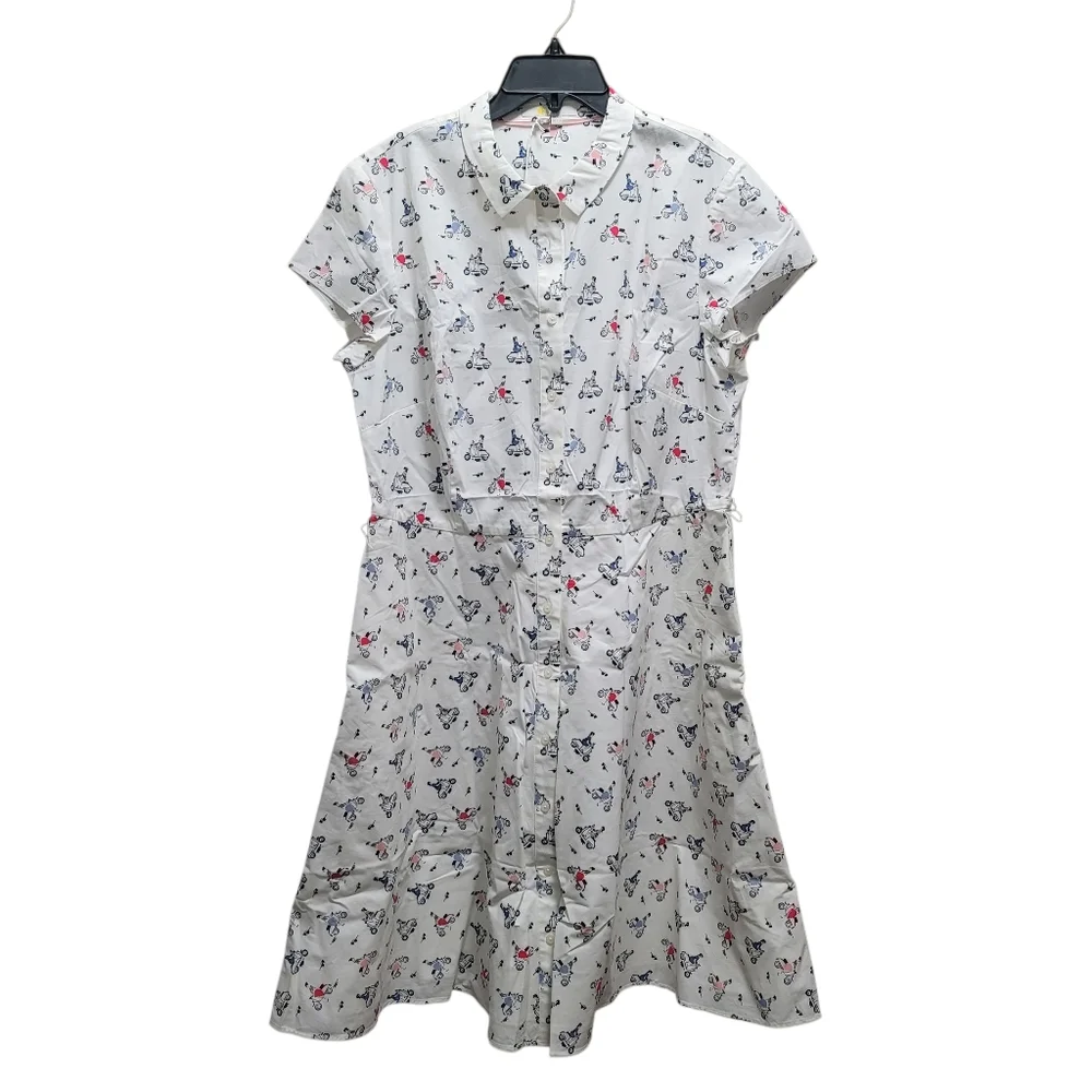 12R US NWT Boden Sofia Vespa Shirt Dress Cotton Blend - Picture 2 of 11